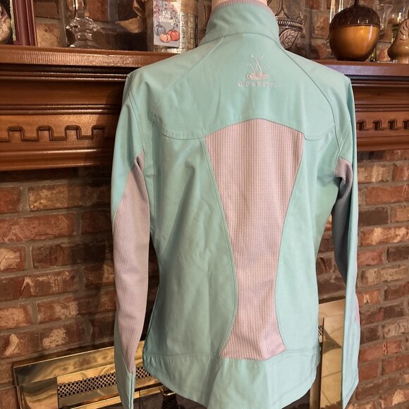 North End Sport Jacket Ladies Malibu Blue Size Large NWT Random Logo On Back - Picture 3 of 4